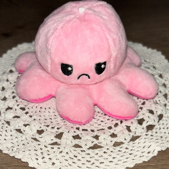 Accessories - Pink Plush Octopus Keychain